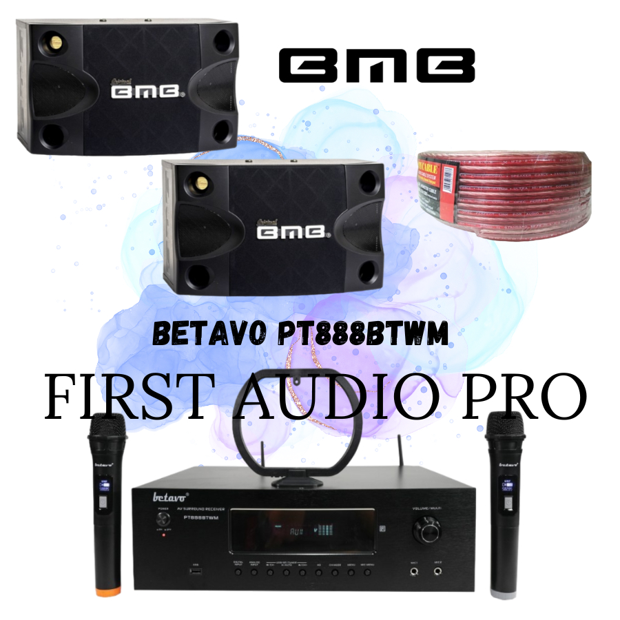 Paket karaoke 8 bmb cs252v + ampli Betavo PT888BTWM Original BMB