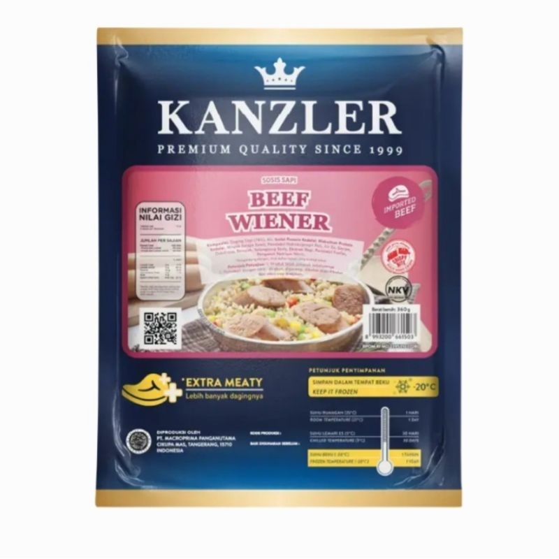 

Kanzler Beef Wiener 350g isi 5