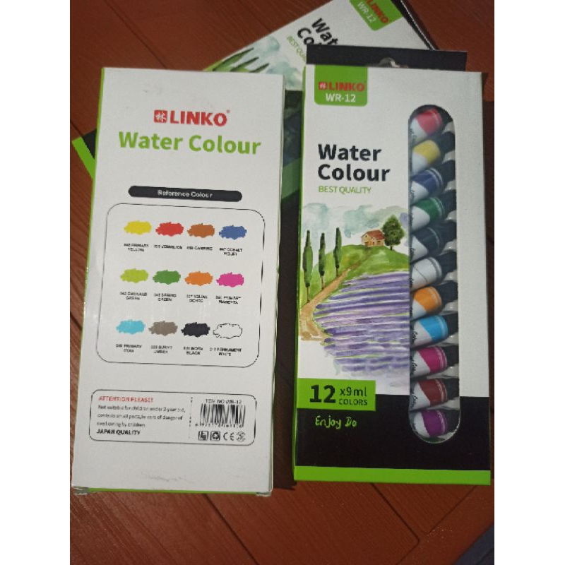 

CAT AIR LINKO 12 WARNA WATERCOLOUR 9ML