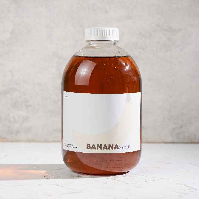 

1 L / Liter Banana Syrup - Sirup Perisa Rasa Pisang Premium Navva