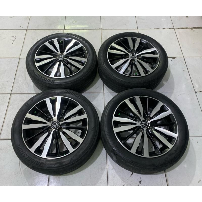 Velg mobil bekas honda jazz rs ori ring 16 plus ban 185 55 16 bridgestone