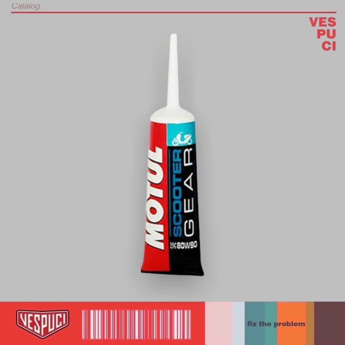 Oli Gearbox Gardan Motul SAE 80W90 0.12L Vespa Matic Matik Metik Sprint Primavera LX S LXV ET4 GTS G