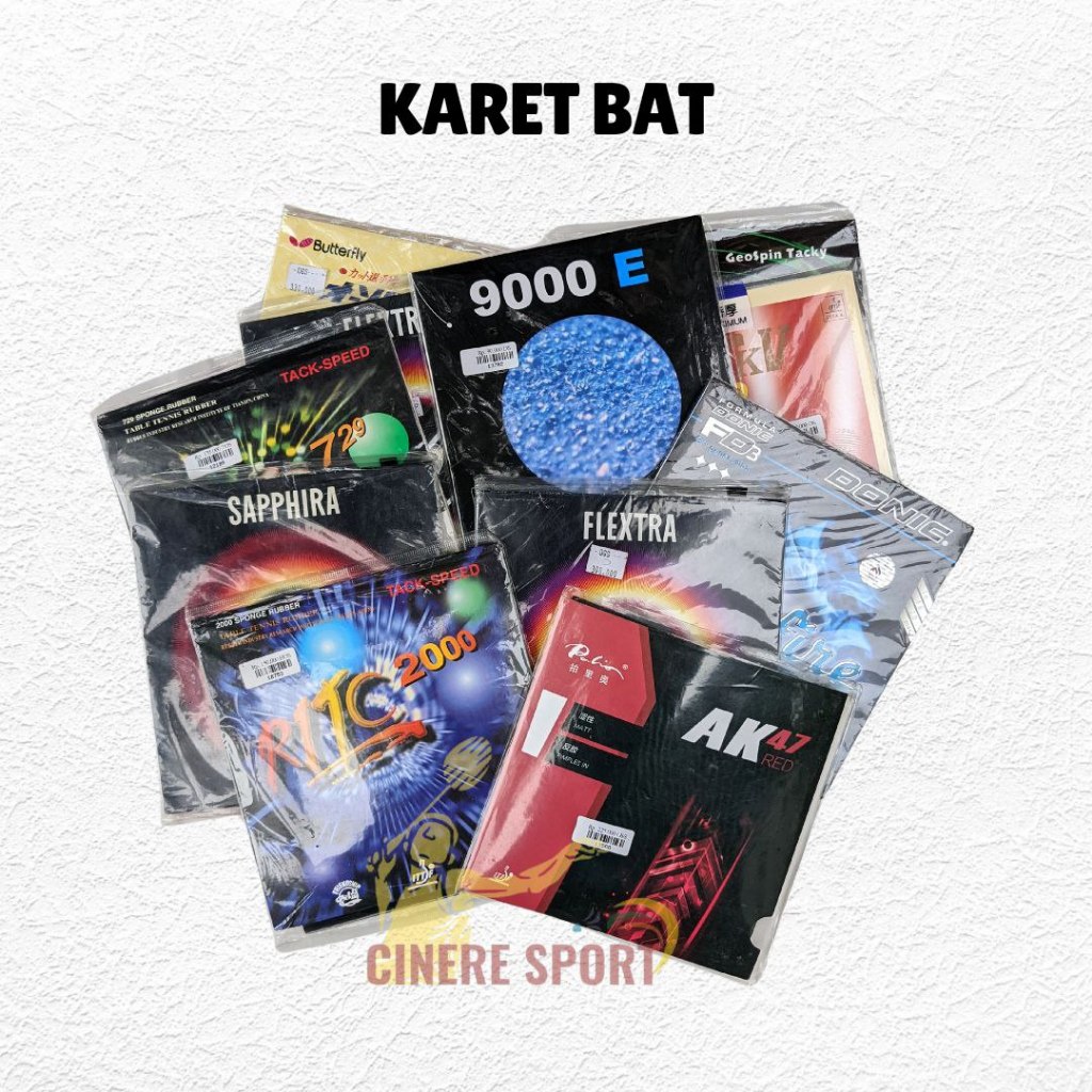 Karet Bat Tenis Meja Pingpong Tebal Banyak Macam Sesuai Gambar