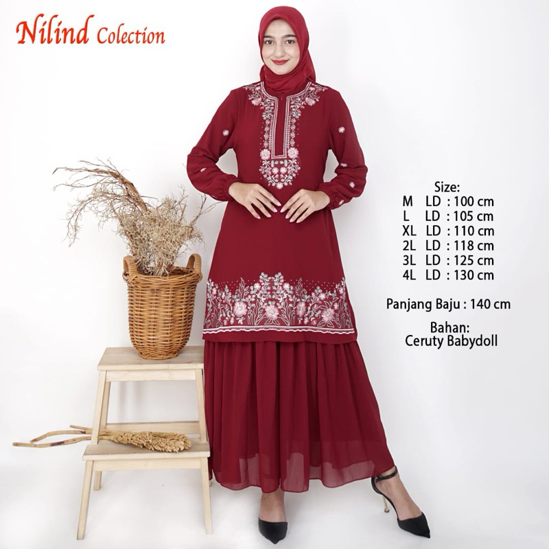 Gamis Ceruty Babydoll Premium | Gamis Ceruty Malaysia