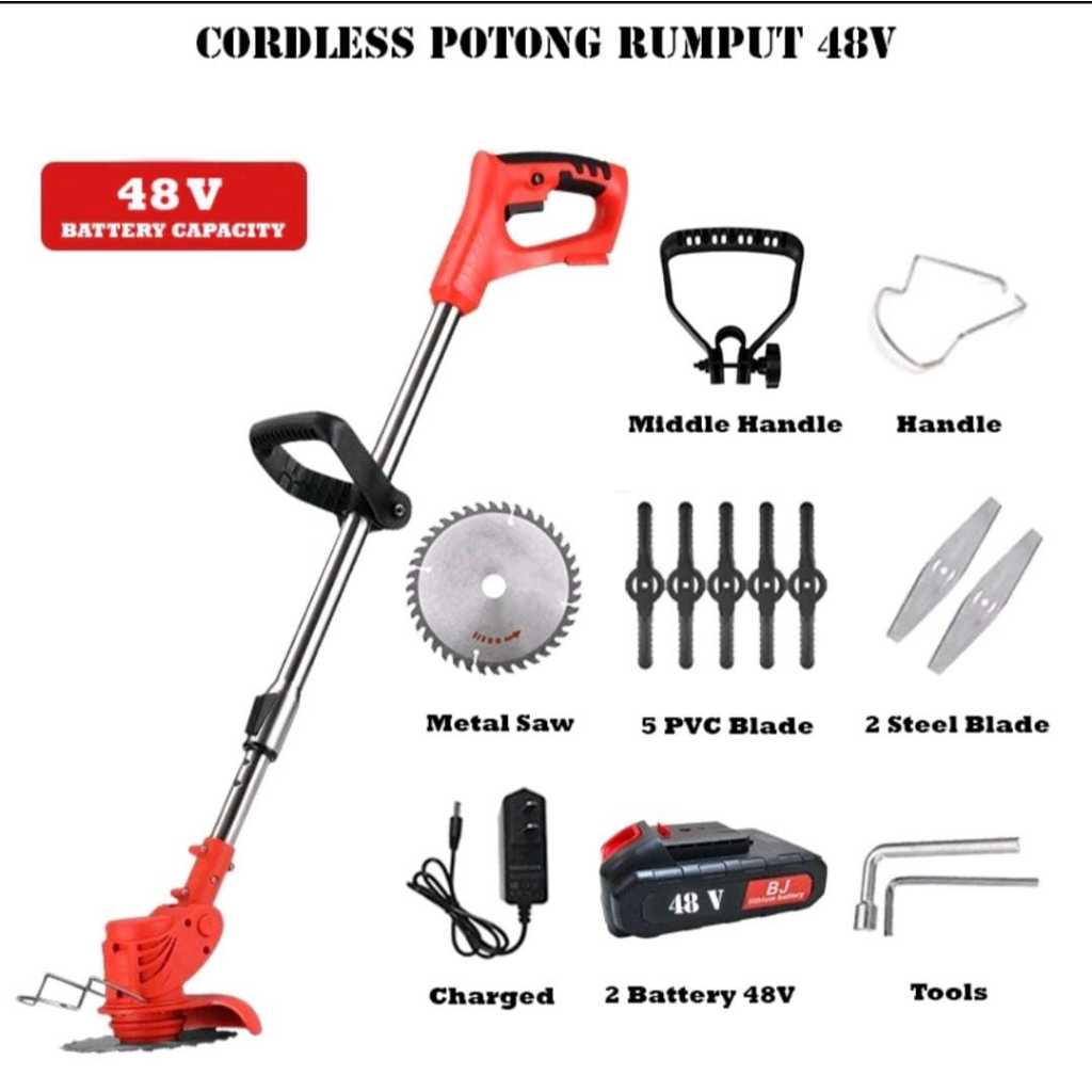 MESIN POTONG RUMPUT BATRE 48volt YUKIDO JAPAN TECHNOLOGY