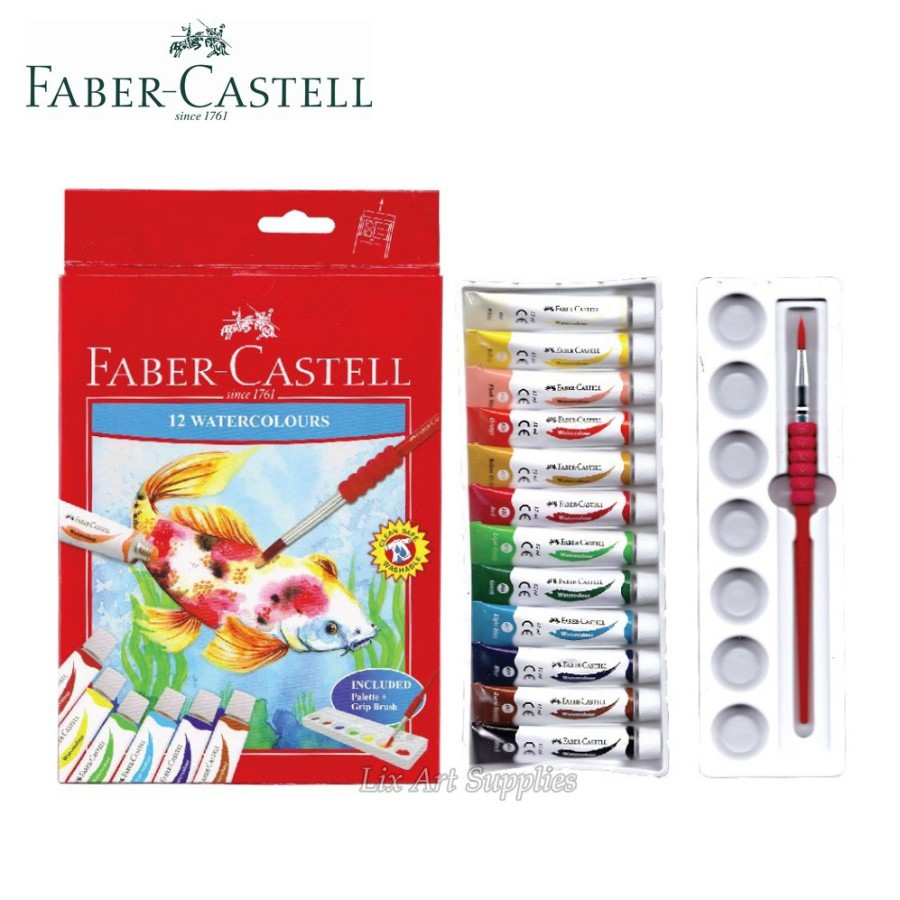 

Faber-Castell Water Colour Set 12 / Cat Air Faber Castell Isi 12 Warna / Fc, Wtr Colour Set12-121004N