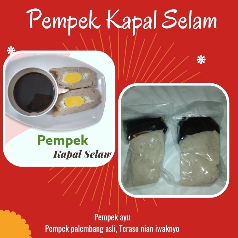 Pempek Kapal Selam isi 1, Pempek Palembang Asli, Pempek Palembang, Pempek Ikan, Pempek Kapal Selam, Empek Empek palembang