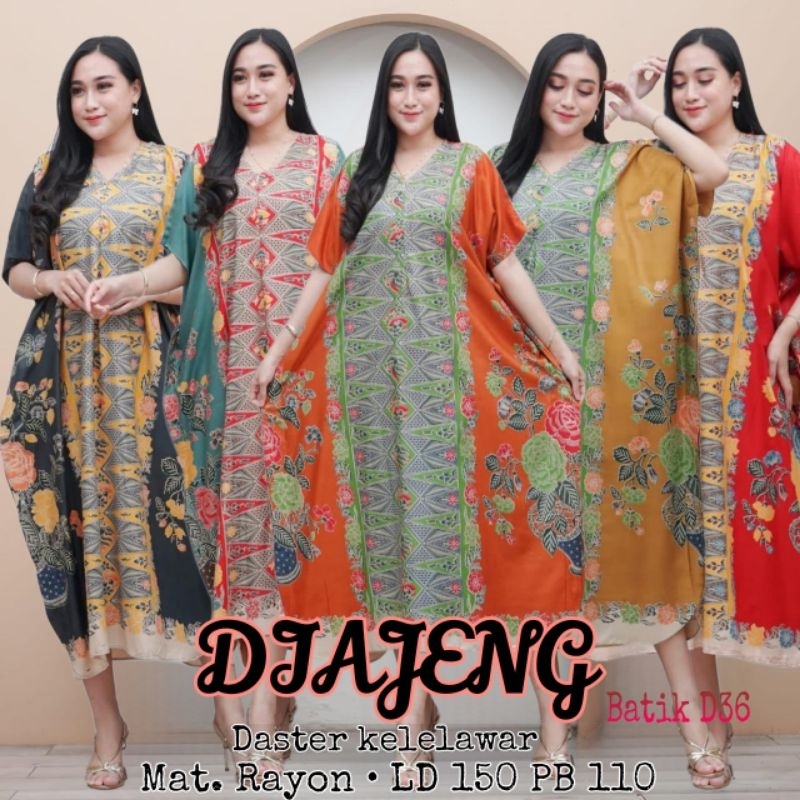 Melva Daster kelelawar jumbo motif batik pasung warna tajam daster nyaman wanita gaun malam baju tid