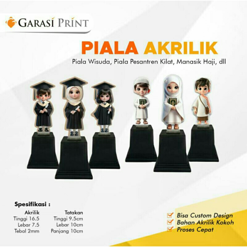 Piala Akrilik / Piala Wisuda Akrilik