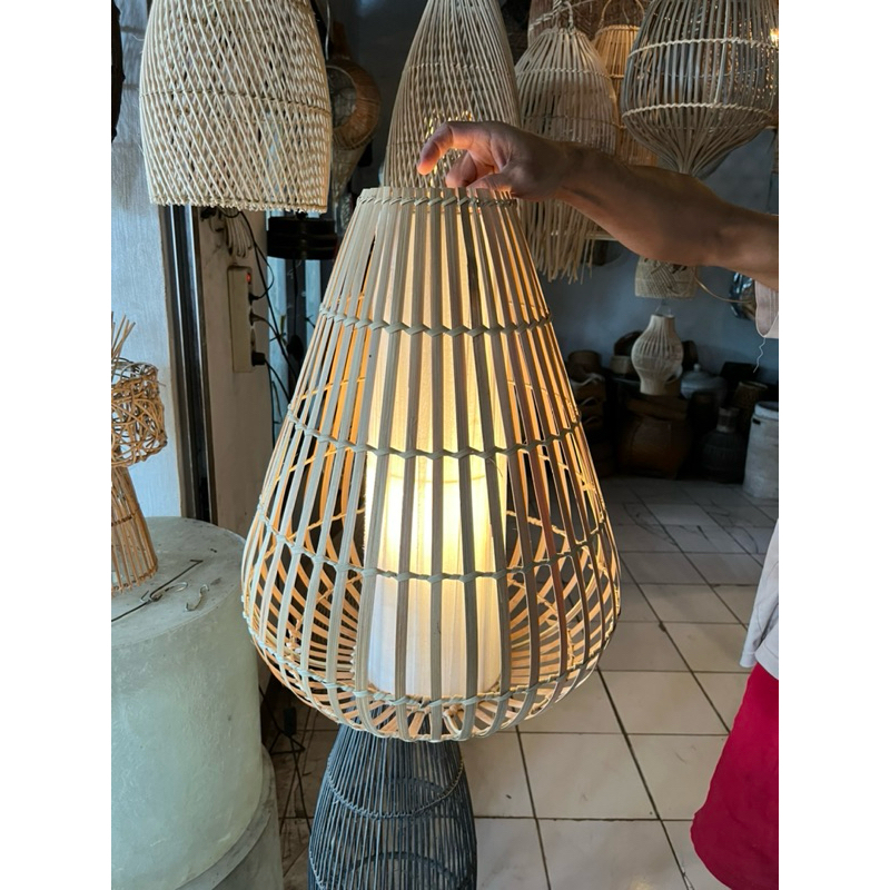 KAP LAMPU BAMBU KEREN/KAP LAMPU CAFE/KAP LAMPU ESTETIK