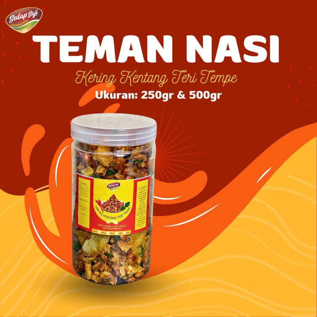 

Sedap Saji Kering Kentang Teri Tempe Cemilan Viral Enak
