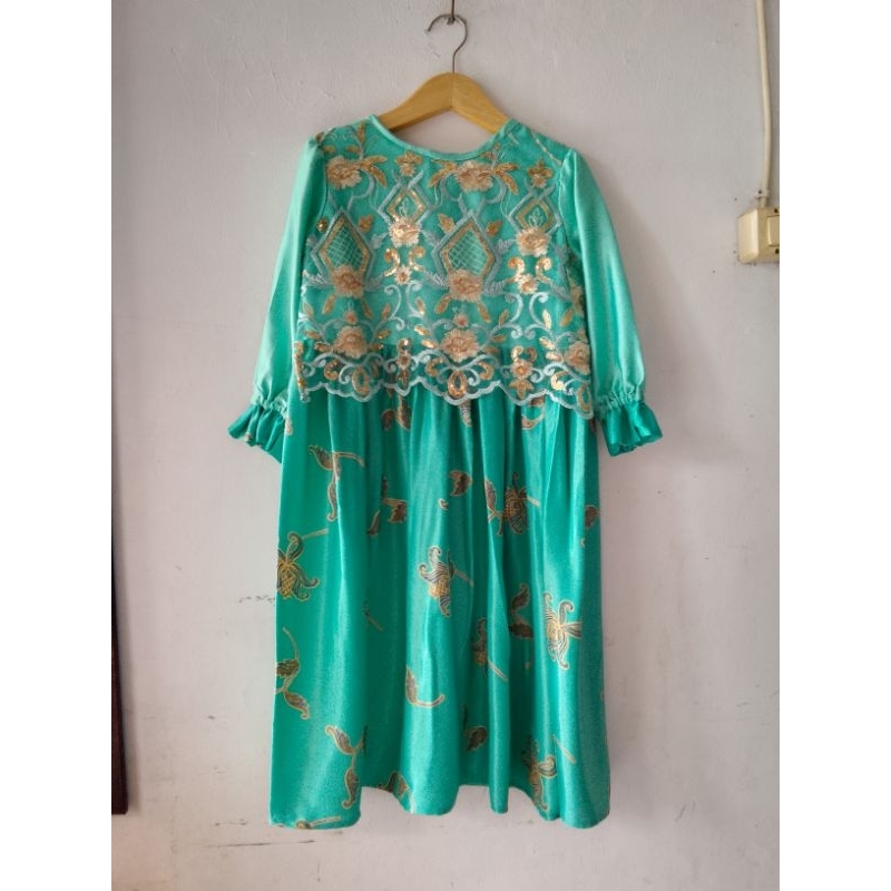 baju gamis brukat anak