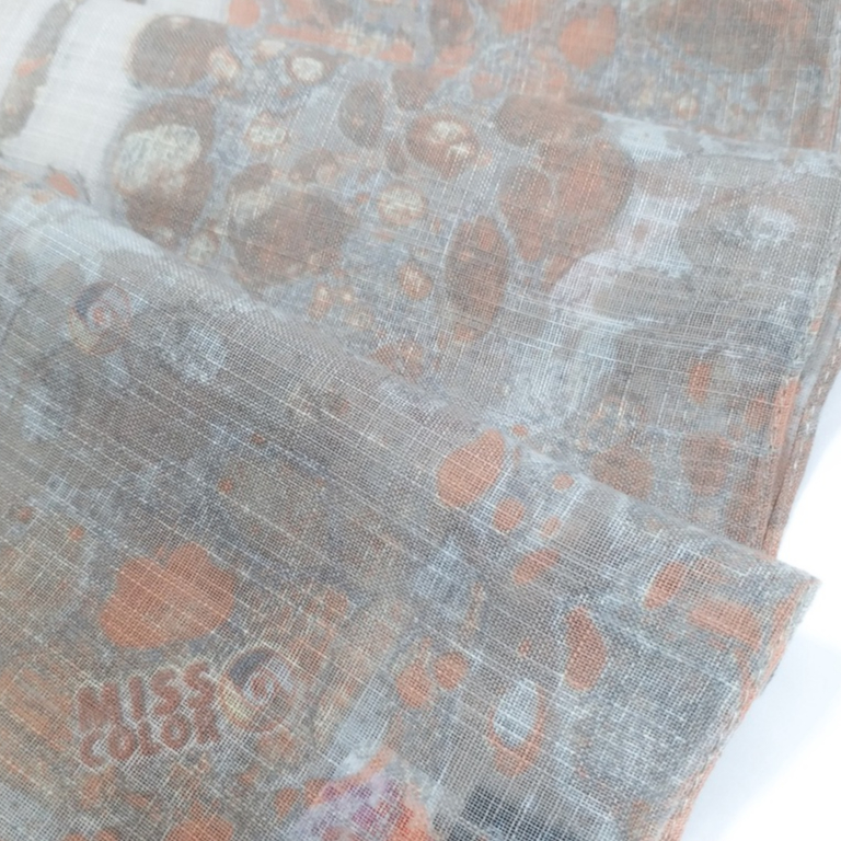 EBRU Series Miss Color Voile Scarf Voal Flam - Hijab Size 120*120 cm-4