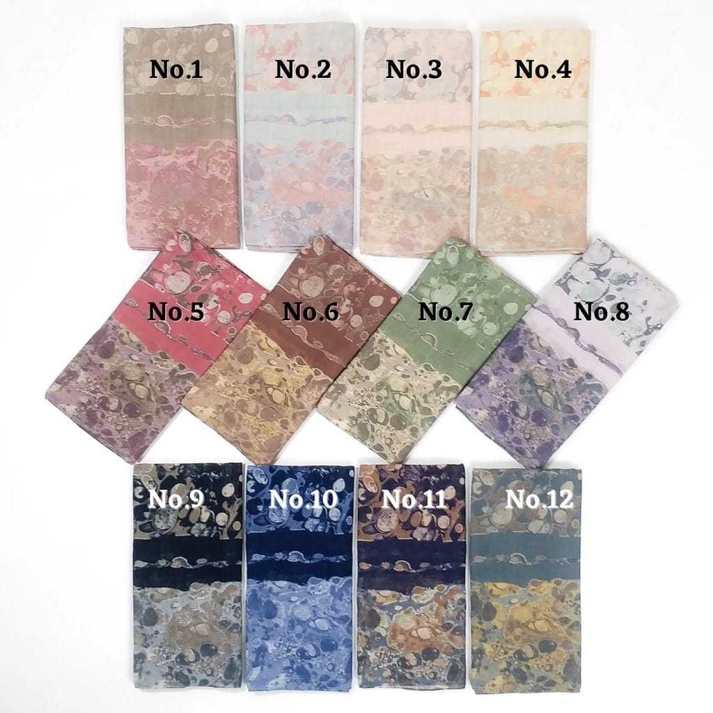 EBRU Series Miss Color Voile Scarf Voal Flam - Hijab Size 120*120 cm-5