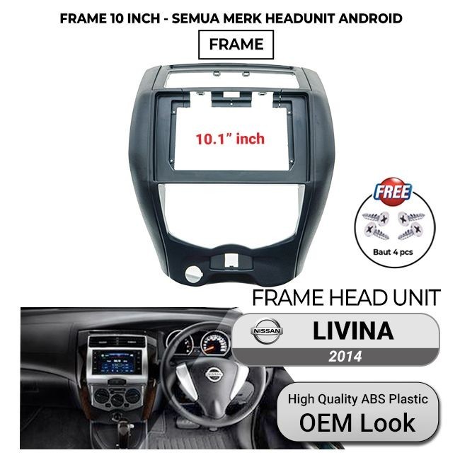 FRAME ANDROID 10 INCH NISSAN GRAND LIVINA