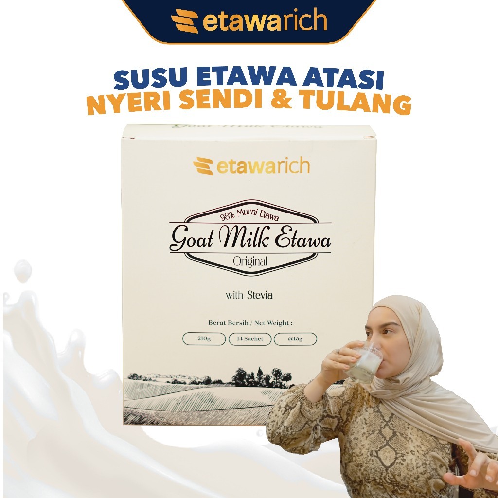 

Susu Kambing Etawarich - Membantu Penambah Kalsium Untuk Kuatkan Tulang dan Sendi