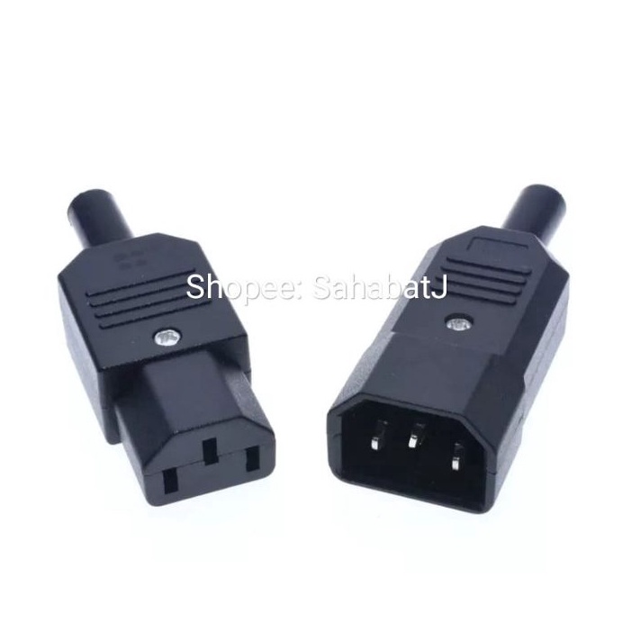 Pesta Diskon Konektor C14 Male Connector C13 Female Soket PDU UPS IEC32 Plug Socket C14 C13 IEC 32