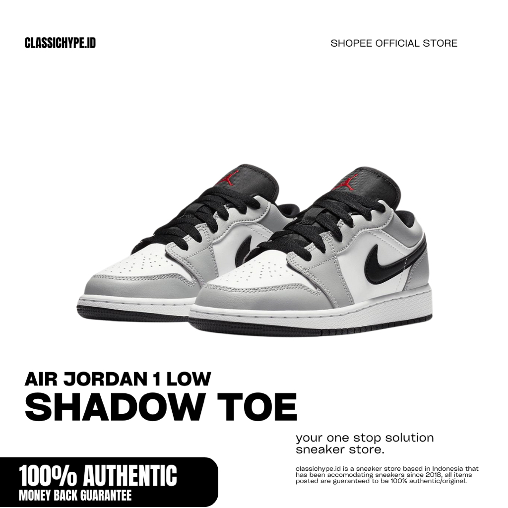 AIR JORDAN 1 LOW SHADOW TOE GS