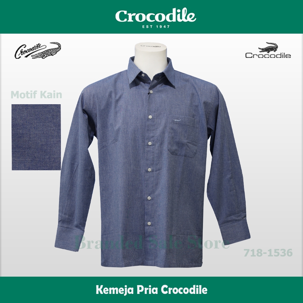 Kemeja Pria Lengan Panjang / Baju Lengan Panjang Crocodile 718-1536
