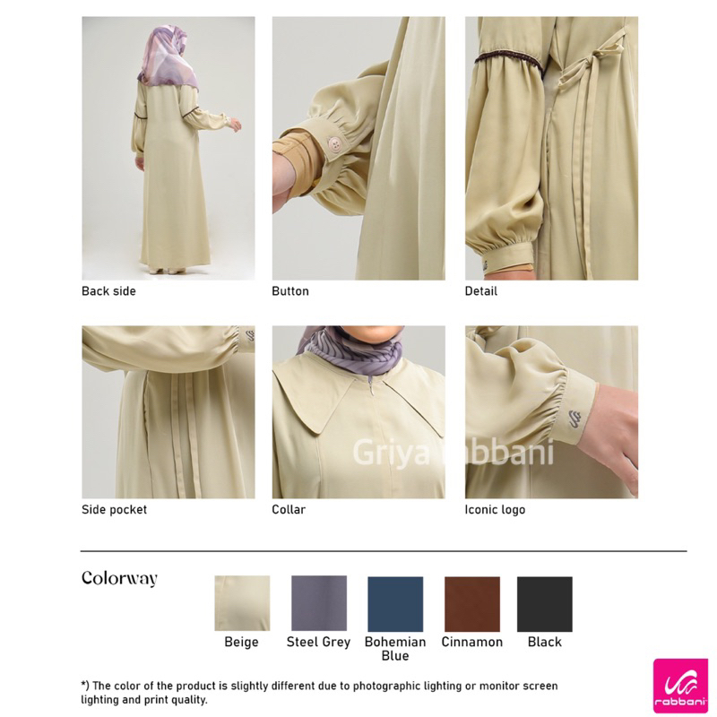 RABBANI_ DRESSLIM RABBANI VILERIA DISKON 15% / GAMIS RABBANI LEBARAN