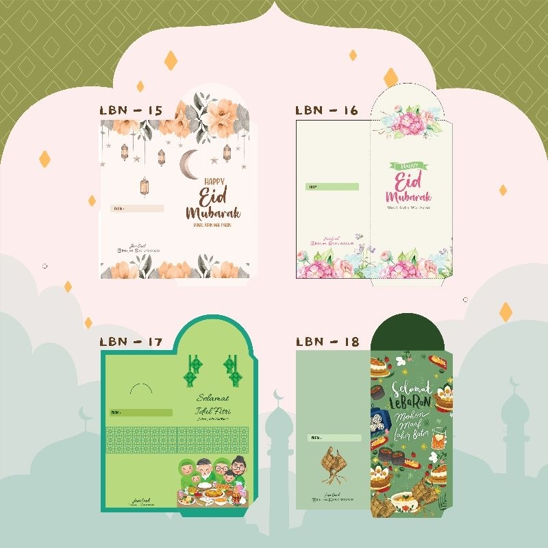 

[Part 4] Amplop Lebaran Panjang Tebal Premium / Angpao Lebaran Panjang isi 8 pcs