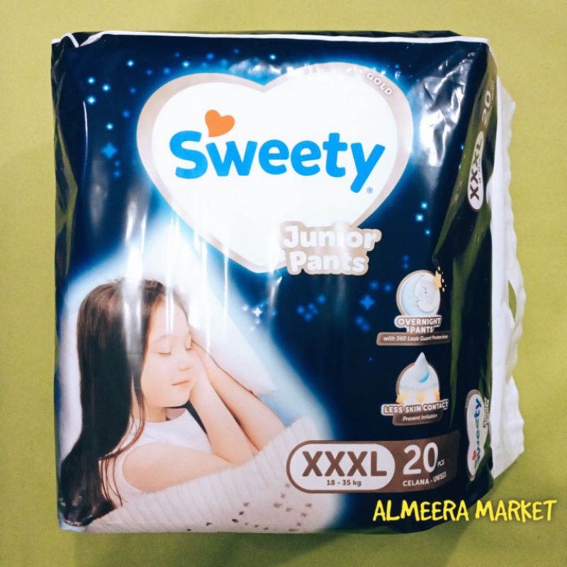 Sweety XXXL 20 Gold Junior Pants XXXL20 Popok Celana Anak Bayi Pempers Unisex