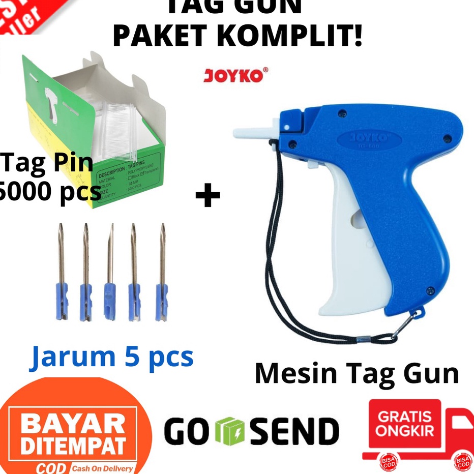 

Terlaris TAG GUN MEREK Joyko Alat Tembak Pemasang Label Bandrol Harga HangTag TG6 TERMURAH