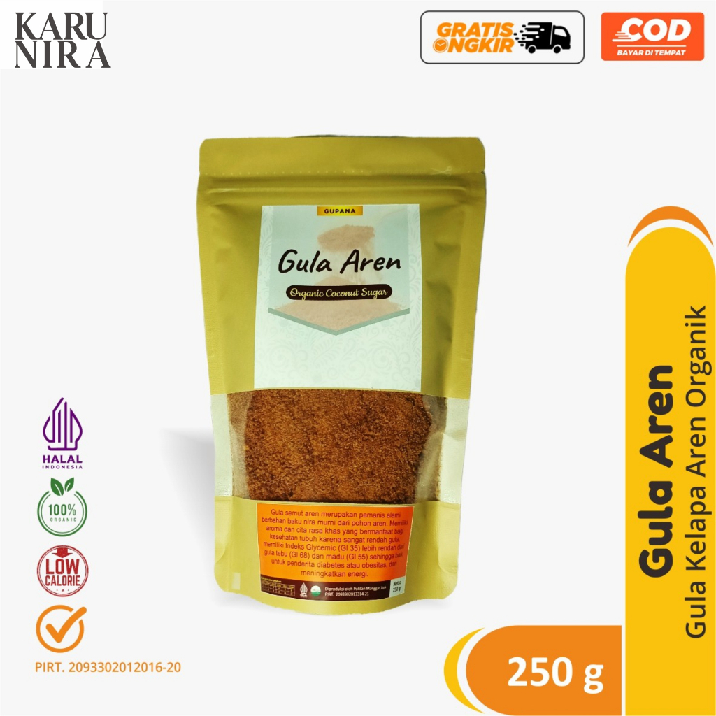 

Gula Aren Bubuk Organik Asli 250g