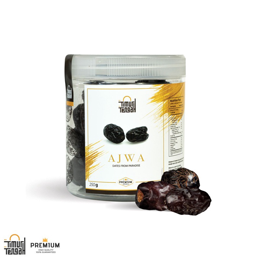 

HFK253 Dikon Timur Tengah Kurma Ajwa 25 g Premium Original High Quality