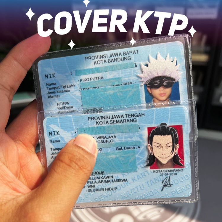 

MEGA SALE Sampul Pelindung Kartu Anti Gores Untuk KTP ID CARD Design Anime Kartun