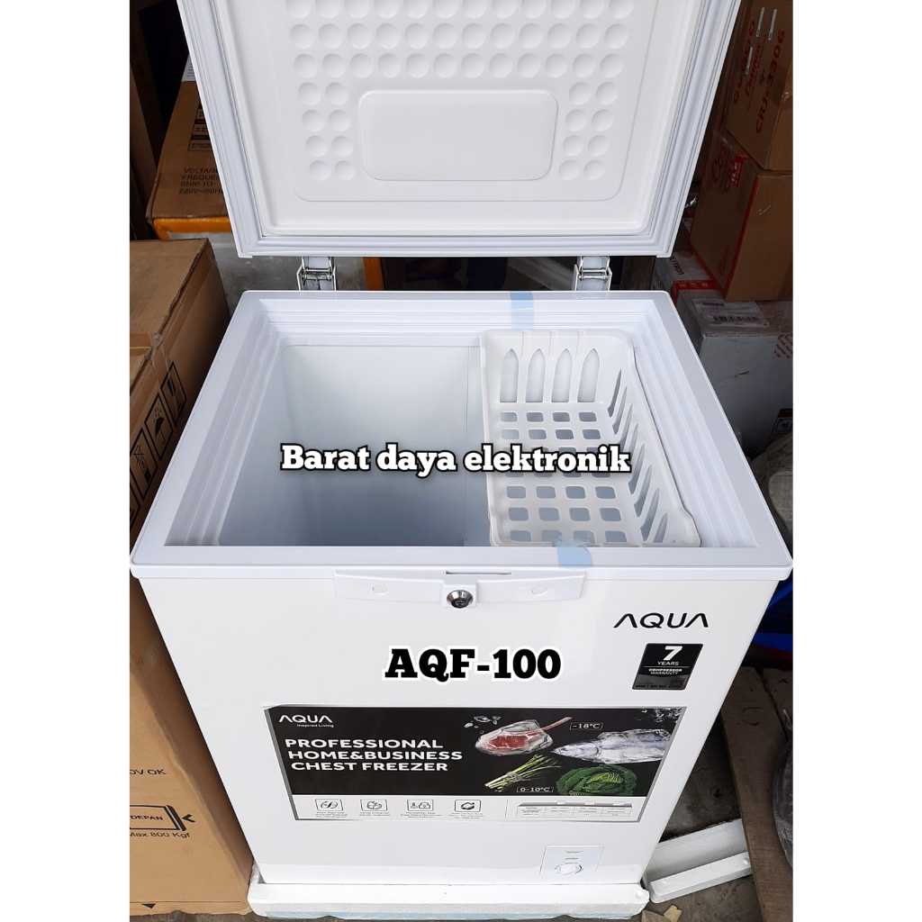 Chest Freezer AQUA - AQF-100 Freezer Makanan Beku Daging