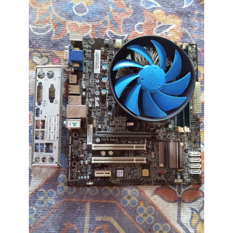 MOTHERBOARD ECS H61H2-TM7 CORE I3 GEN 4 RAM 4GB