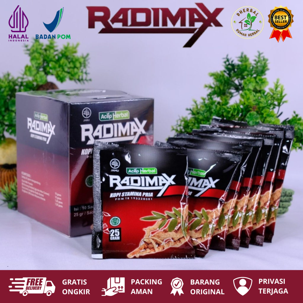 Radimax Kopi Stamina Pria Original, Obat Meningkatkan Vitalitas Pria, Obat Meningkatkan Libino, Obat