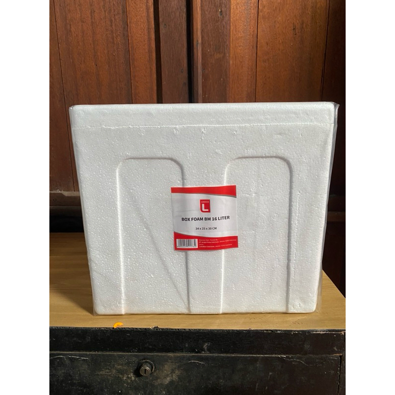 

Styrofoam box ukuran 10kg/16L ukur (34x25x30cm)