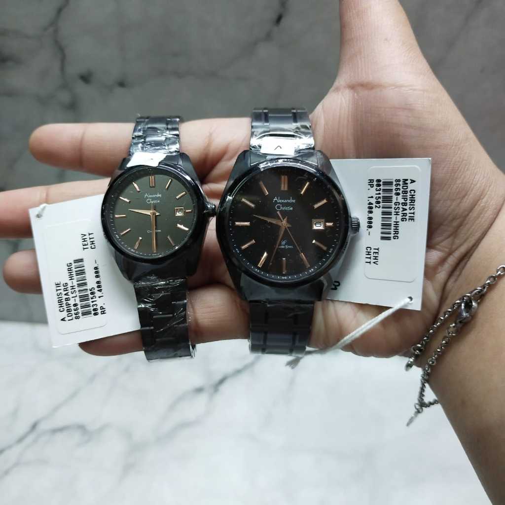 Jam Tangan Couple Alexandre Christie 8660 MD & LD