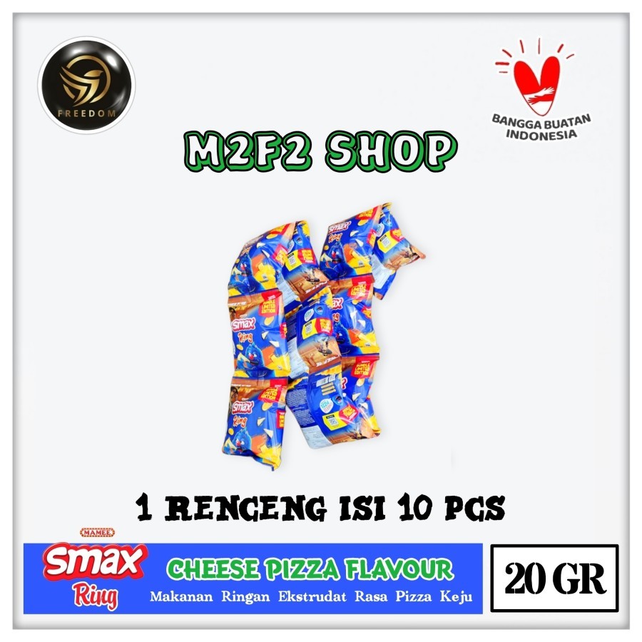 

Mamee Smax Ring Keju | Cheese Pizza Flavour Sachet - 20 gr (Kemasan 1 Renceng)