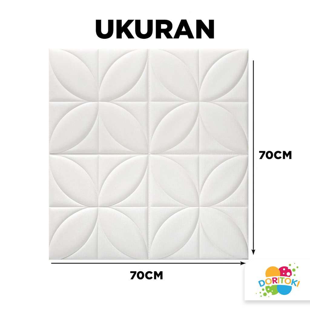 Wallpaper 3D FOAM/ Wallpaper Dinding 3D Motif Foam Batik Bunga /Wallfoam Batik