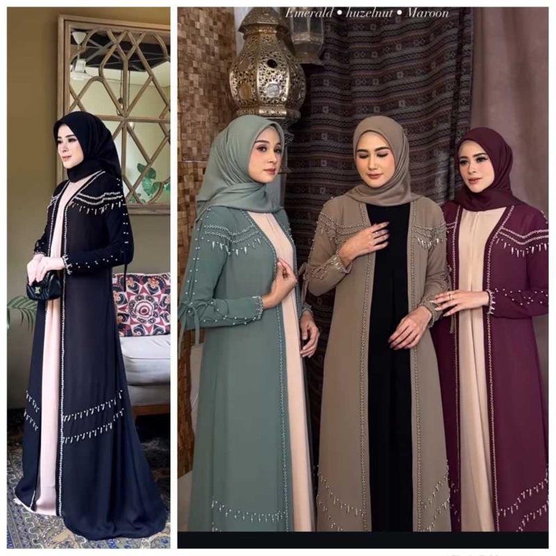 READY SALMA DRESS INNER OUTER BY NADEEA ID