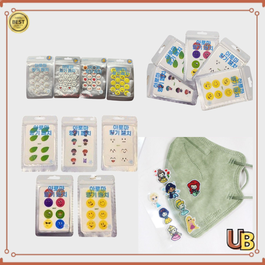 UB Stiker Aroma Masker Sticker Tempel Pewangi Masker Aroma Patch Karakter