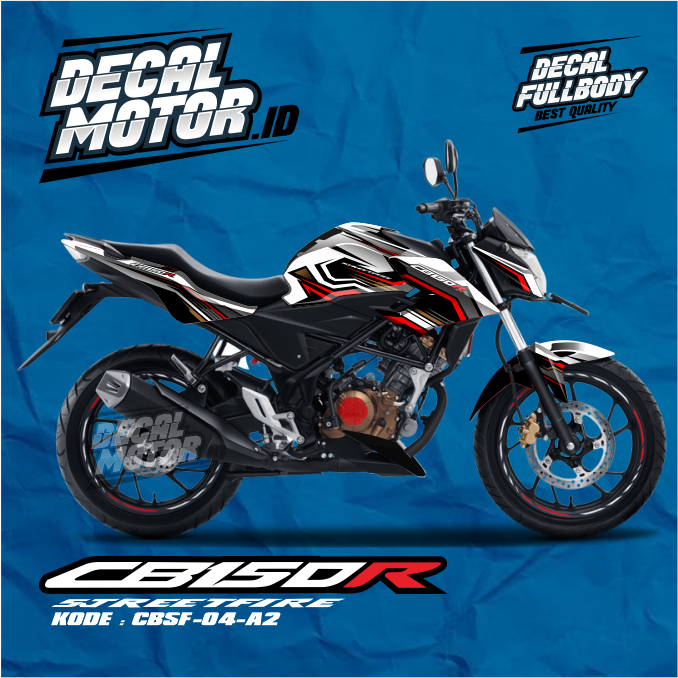 Decal Stiker Fullbody CB 150R New Stiker Fullbody CB150R Old Desain Racing Simple - Kode CBSF