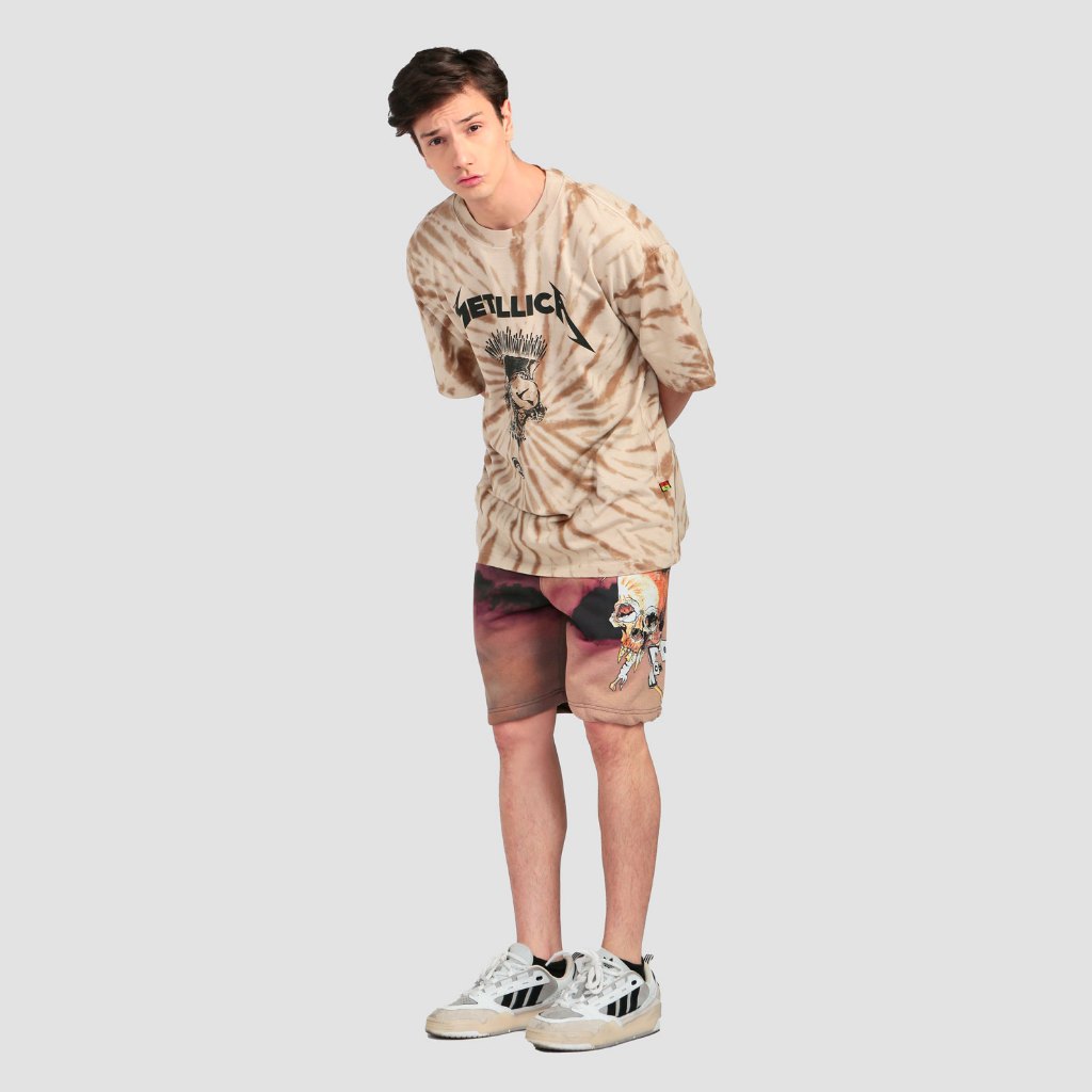 T-SHIRT BAND / METALLICA / IN VERTIGO / OVERSIZE / TIE DYE