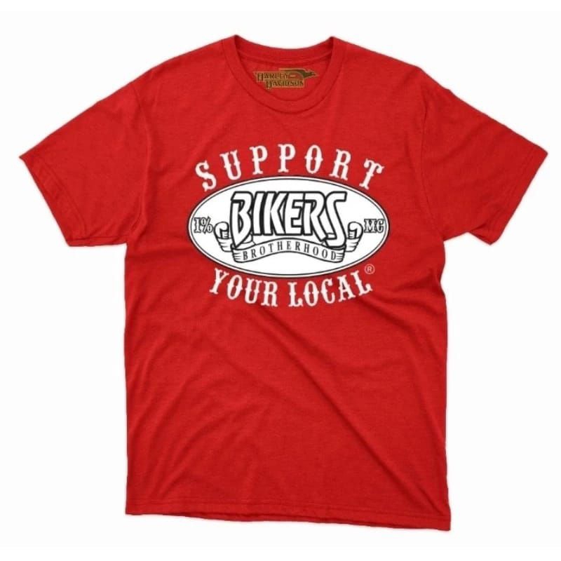 Baju Kaos pria wanita kaos Bikers Brotherhood 1% MC Support BB High Quality original logo