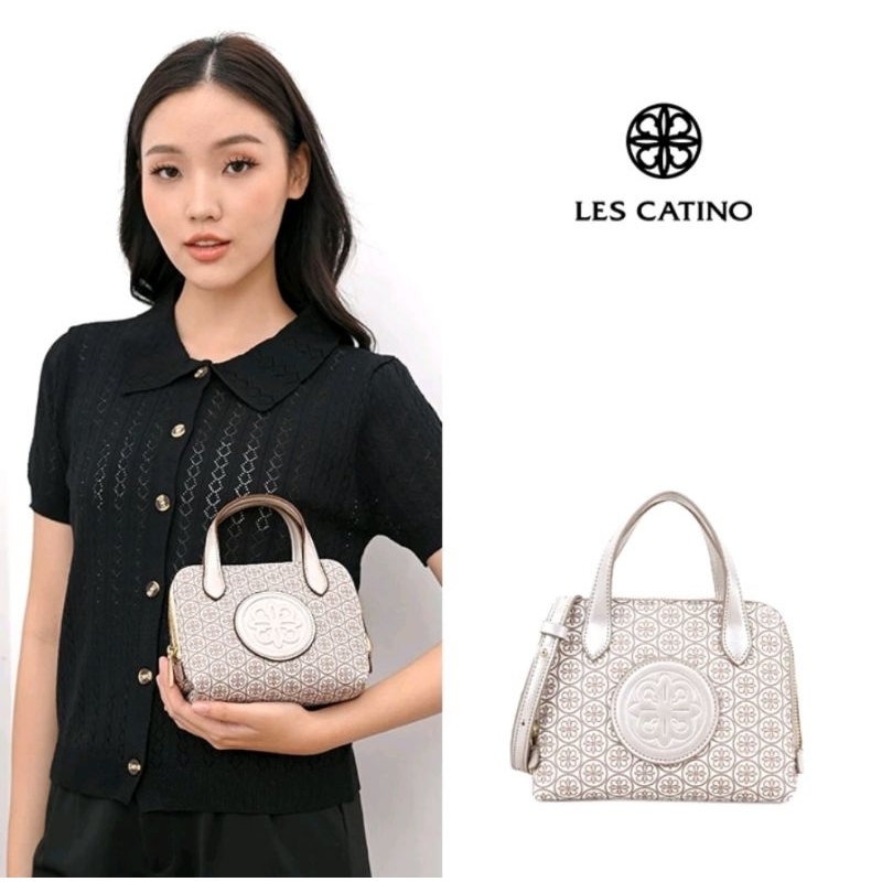 Tas Wanita Les Catino Keyna Mini Satchel Monogram