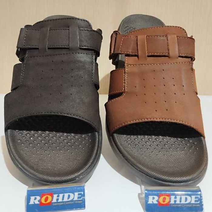 ROHDE 7007 Sandal Pria Warna Brown & Coffee