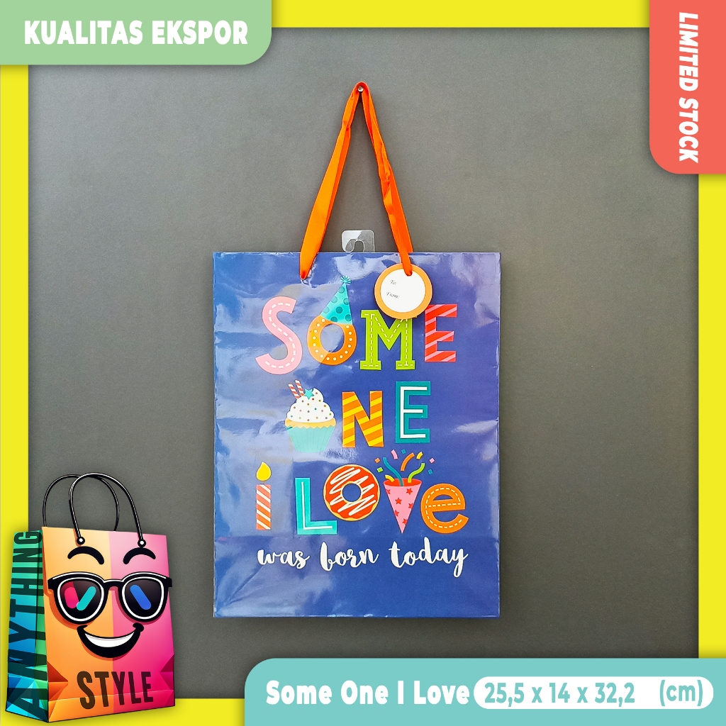 

[ Isi 1 ] Paper Bag / Tas Kertas Motif Lucu Warna Warni Kualitas Ekspor untuk Syukuran Kelahiran Bayi | Souvenir | Kado