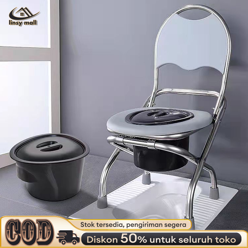 Kursi Toilet Lipat Kursi Toilet Kursi Toilet Praktis Kursi Toilet Untuk Orang Tua Atau Ibu Hamil