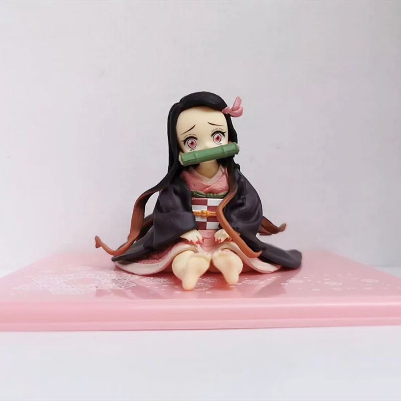 Action Figure Anime Nezuko Kamado Model  PVC Cute Mini Collection