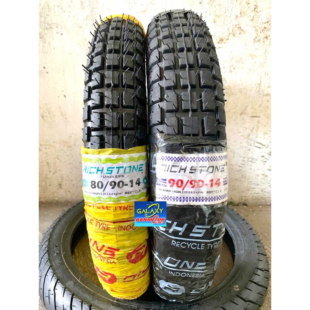 SEPASANG BAN TRAIL TUBELES 80/90-14 DAN 90/90-14 RING 14 ban 80/90-14 ban 90/90-14 ban motor ring 14