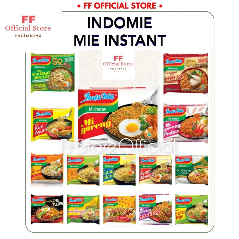 

(BISA COD) INDOMIE Mie Instan 1 Bks (Indomie Khas Sumatera Selatan)