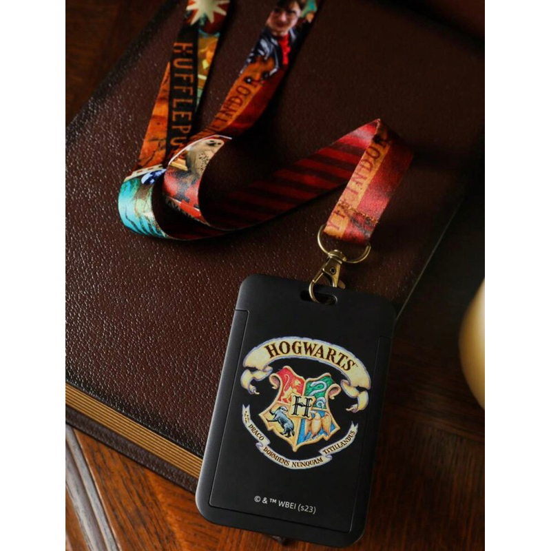 

HARRY POTTER X SHEIN 1pc Letter Graphic ID Card Holder With Lanyard, Black Plastic Badge Holder For School, Office